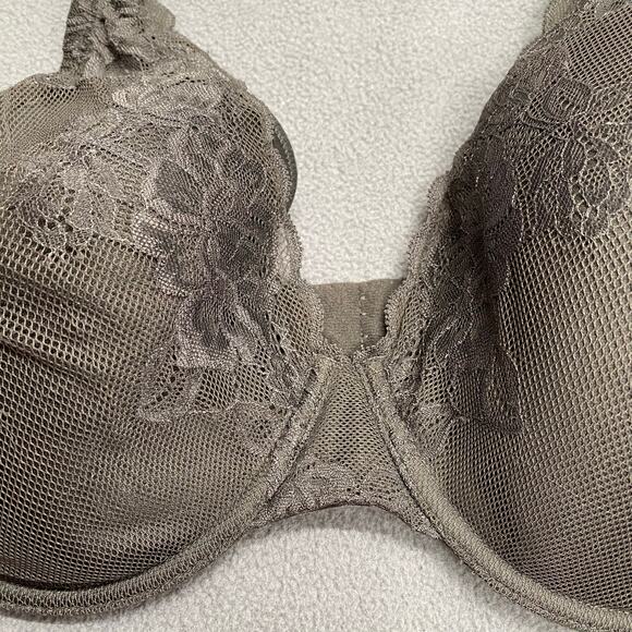 Natori Avail Full Fit Convertible Bra 36DDD Lace 741258 Grey - Picture 5 of 9